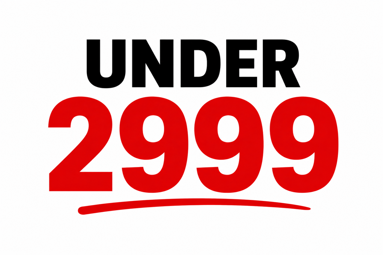 Under 2999