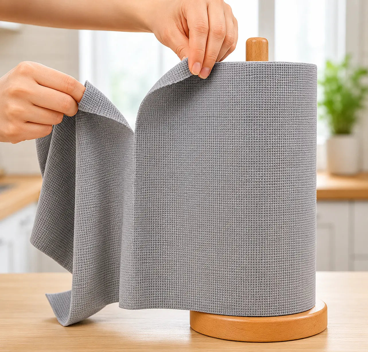 Reusable Kitchen Cleaning Cloth Roll – Washable & Quick Cleaning Wipes