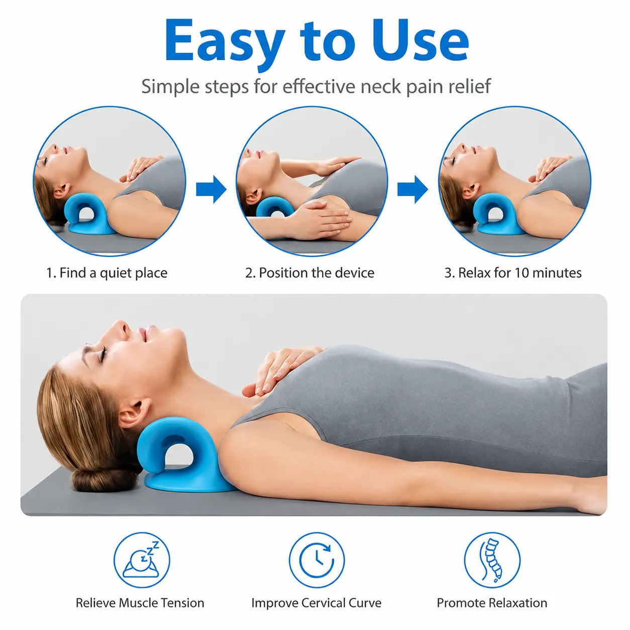 Neck and shoulders massager reliever